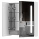 Шкафчик подвесной с зеркалом в ванную AQUARIUS Silver 70x75x15см c подсветкой белый AQ-U1665196098 2 из 2