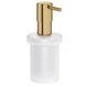 Дозатор для жидкого мыла без держателя GROHE Essentials 40394GL1 настольный на 160мл округлый стеклянный золото 1 из 3