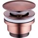 Донний клапан натискний для раковини MEXEN без переливу латунь 1 1/4" матований бронзовий MEX-79930-45 1 з 2