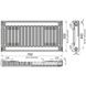 Стальной панельный радиатор отопления KALITE 500x700 мм боковое подключение класс 11 000022286 2 из 4