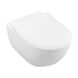 Унитаз подвесной безободковый белый VILLEROY&BOCH SUBWAY 2.0 с сиденьем с микролифтом 5614R201 1 из 17