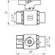 Кран шаровой SELBA SL1508 1/2" вн-нр PN40бар 000009621 2 из 3