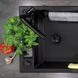 Змішувач для кухні із висувною лійкою DEANTE Silia чорний латунь BQS_N73M 7 з 8