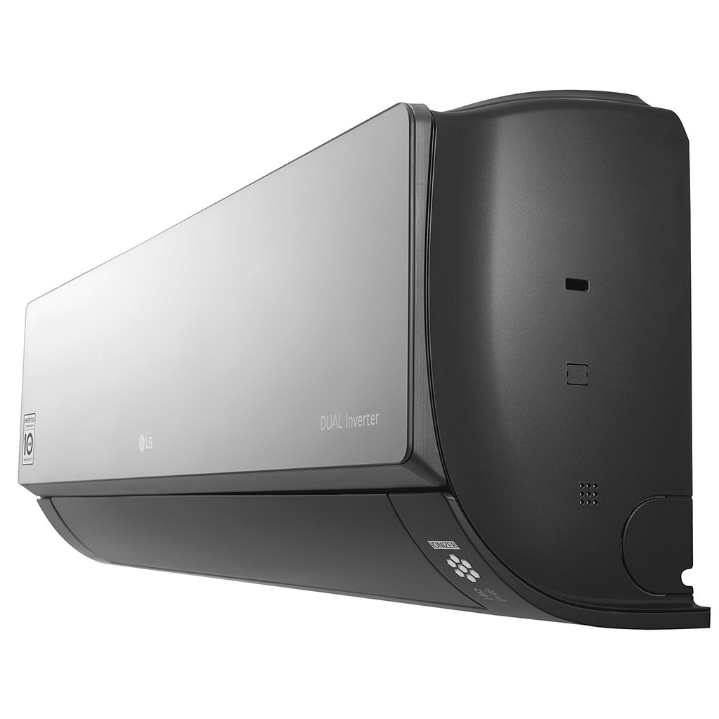 Кондиціонер LG Artcool Mirror інверторний 25м² -15°C A++/A+ Wi-Fi чорний AC09BQ.NSJR+UA3R