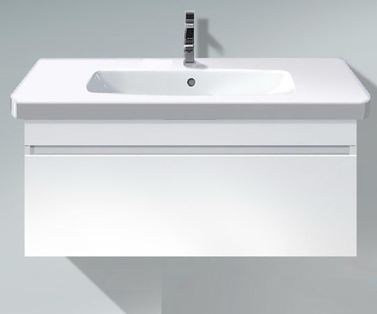 Тумба із умивальником DURAVIT DuraStyle 100x39.8x48см підвісна біла DS63822222111