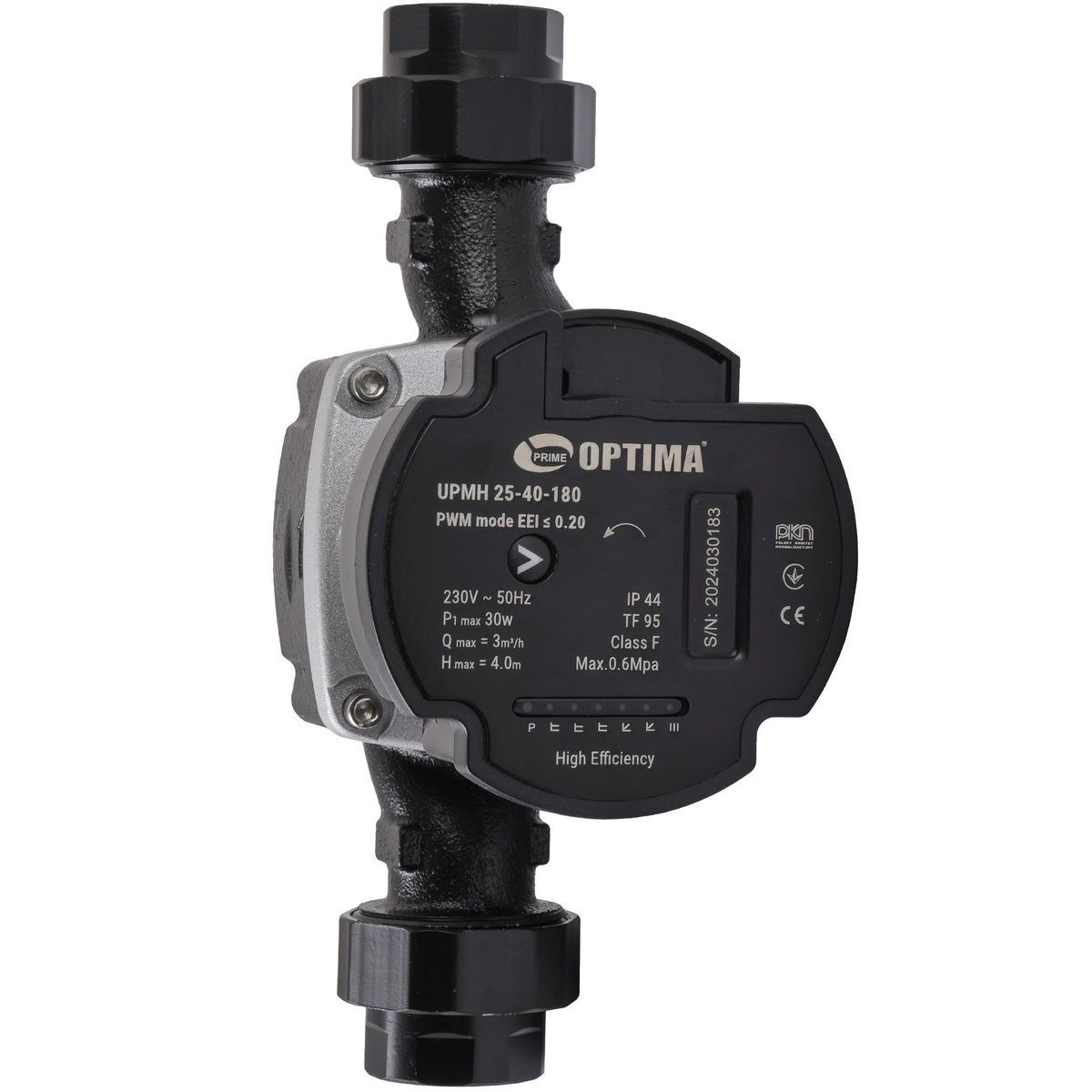 Насос циркуляционный энергосберегающий OPTIMA PRIME UPMH 25-40AUTO 30Вт 3м&sup3;/ч Hmax 4м 1 1/2" 000027868