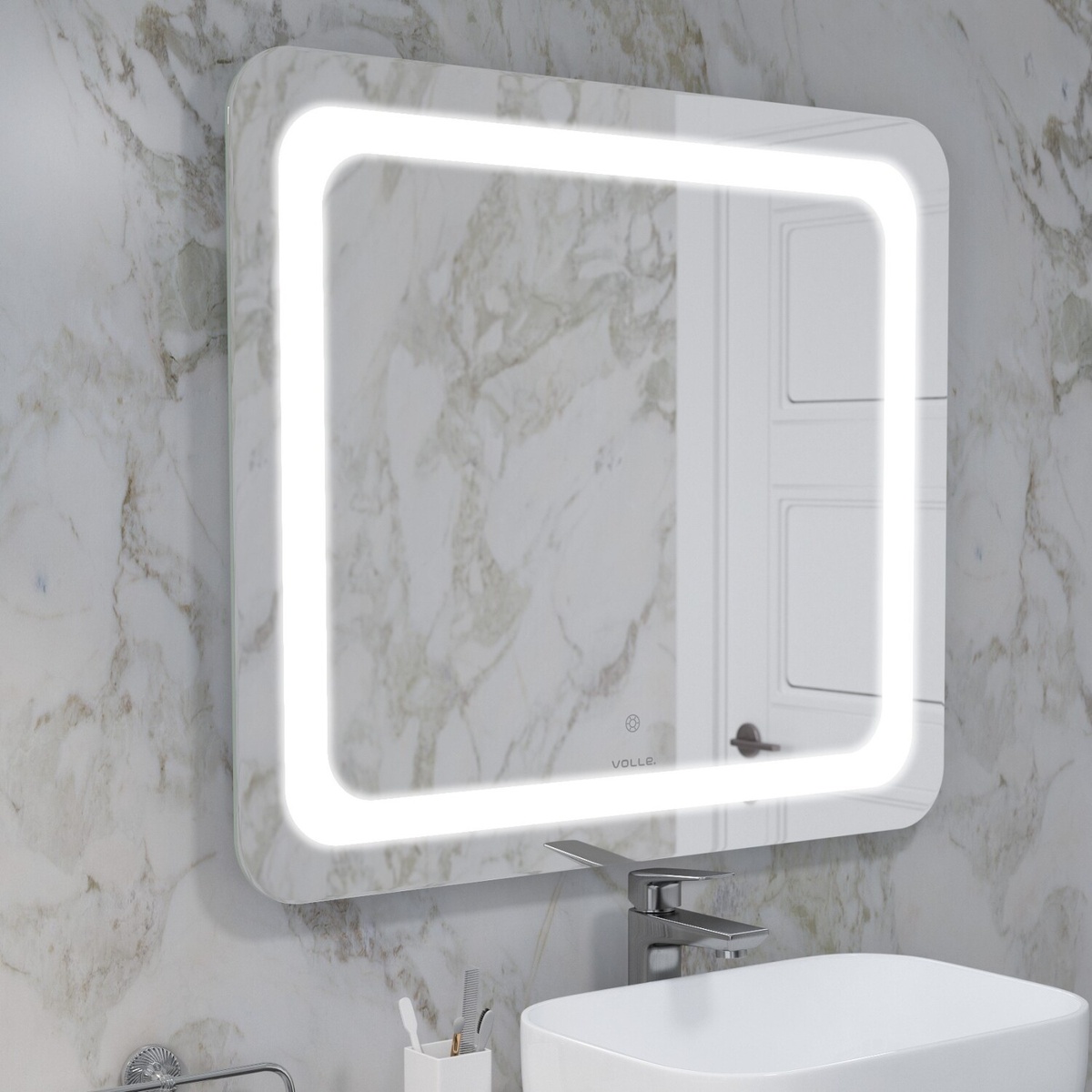 Зеркало в ванную VOLLE LUNA TANGA 70x100см c подсветкой сенсорное включение прямоугольное 1648.52121700