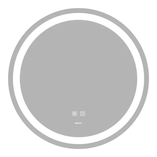 Зеркало в ванную ZERIX Solo 80x80см c подсветкой сенсорное включение антизапотевание круглое ZX6064