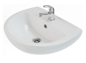 Умывальник подвесной в ванную 500мм x 410мм KOLO FREJA белый полукруглая L71150000