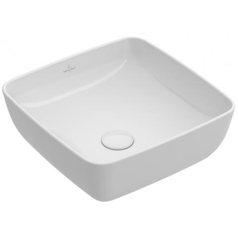 Раковина накладная на столешницу для ванной 410мм x 410мм VILLEROY&BOCH ARTIS белый квадратная 41784101