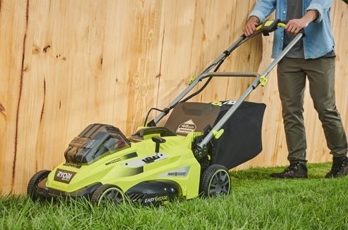 Газонокосилка аккумуляторная Ryobi RLM36X46H50PG MAX POWER 36В акб 1х5А·час 46см 45л 20-70мм с функцией Power-Assist 17.8кг