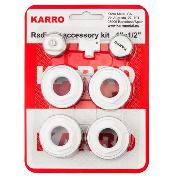 Комплект футорок для радіатора 1/2" KARRO SQ-1003467