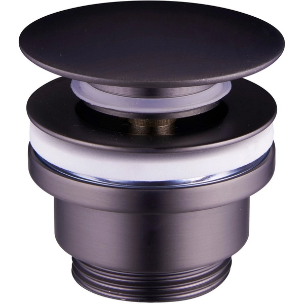 Донний клапан натискний для раковини MEXEN без переливу латунь 1 1/4" матований сірий MEX-79930-66