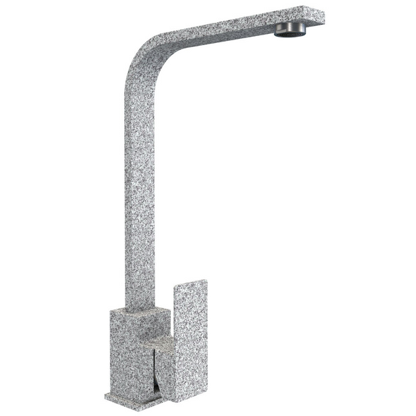 Cмеситель для кухни однорычажный PLATINUM 179 NES (3007) серый нержавеющая сталь PLS-A33448