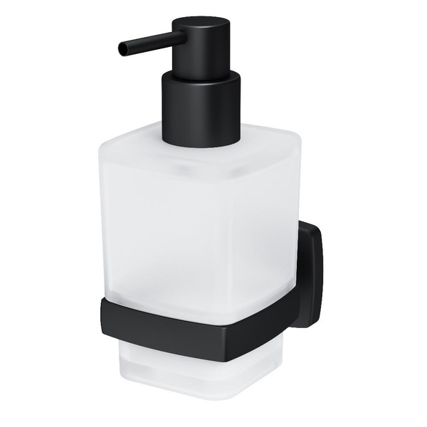 Дозатор для жидкого мыла AM.PM Gem A9036922 настенный на 250мл прямоугольный стеклянный черный