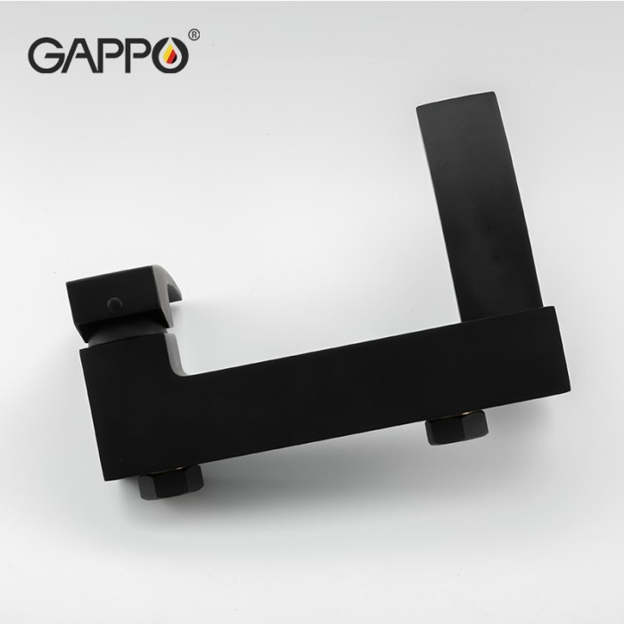 Змішувач для ванної одноважільний із коротким виливом GAPPO чорний латунь G3207-6