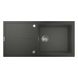 Кухонна мийка гранітна прямокутна GROHE K400 1000мм x 500мм чорний із сифоном 31641AT0 3 з 4