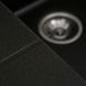 Мийка для кухні гранітна кутова PLATINUM 9950 PANDORA 990x500x200мм без сифону на півтори чаші чорна PLS-A27969 5 з 5