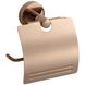 Тримач для туалетного паперу із кришкою MEXEN Remo округлий металевий золото MEX-7050733-60 1 з 2
