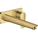 Внешняя часть однорычажного смесителя для умывальника настенного монтажа без скрытой части HANSGROHE Talis E золото латунь 71734990 1 из 2