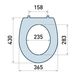 Сиденье для унитаза KOLLER POOL Simple С1 дюропласт 365x430мм 158мм между креплениями белое KPSIC1 2 из 3