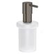 Дозатор для жидкого мыла без держателя GROHE Essentials 40394AL1 настольный на 160мл округлый стеклянный тёмный графит 1 из 3