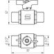 Кран шаровой SELBA SL1503 1/2" нр-нр PN40бар 000009624 2 из 3