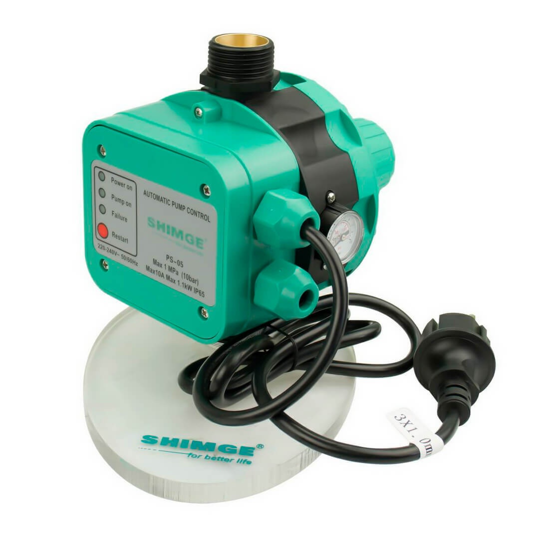 Электронный контроллер давления для насоса SHIMGE 1.1 кВт 1" IP65 PS-05