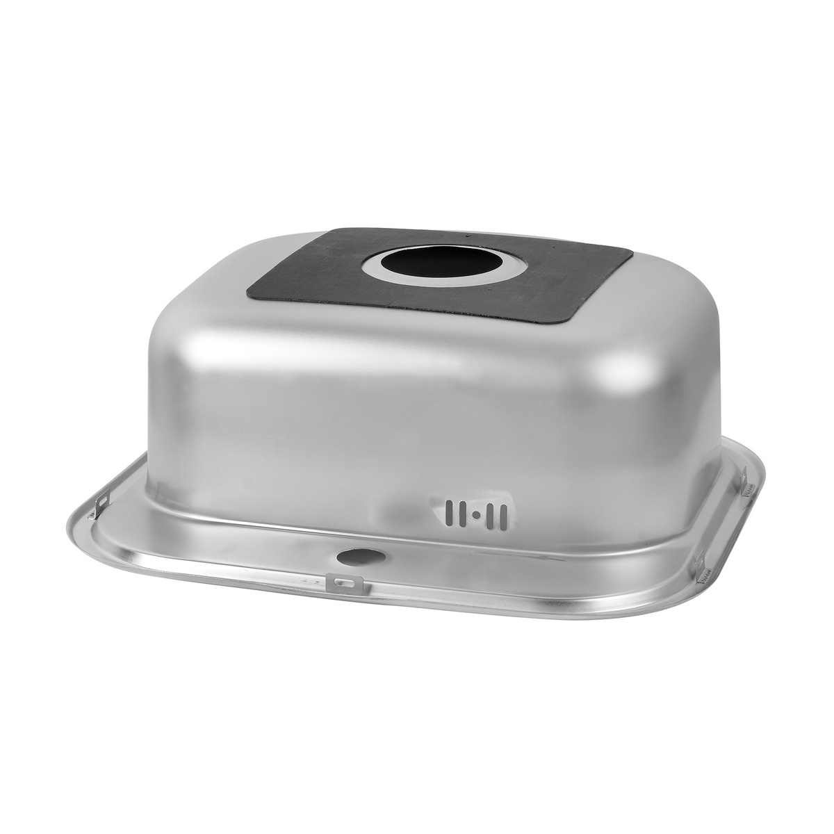Мийка для кухні із нержавіючої сталі прямокутна LIDZ 490x470x160мм матова 0.8мм із сифоном LIDZ4749SAT
