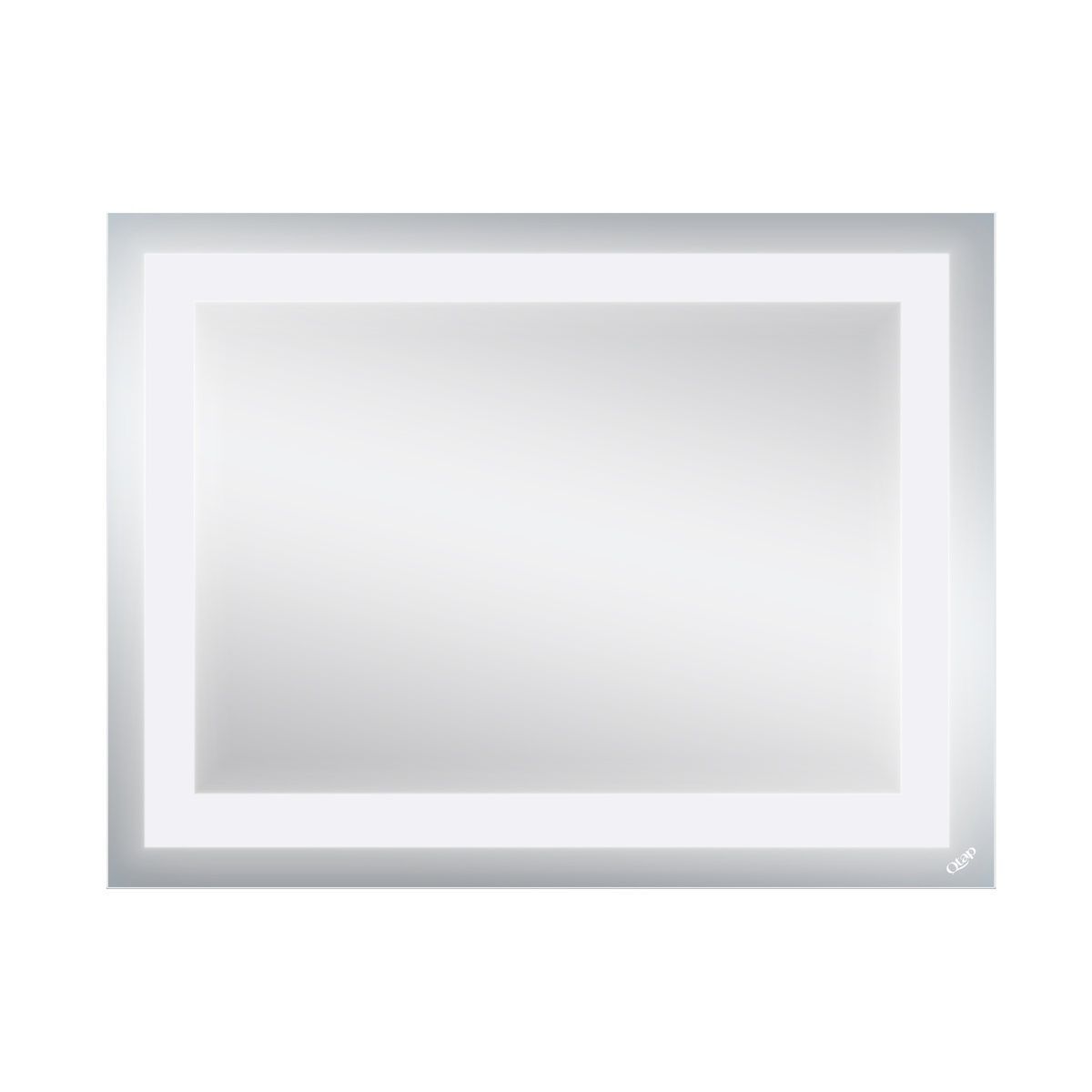Зеркало прямоугольное для ванной Q-TAP Mideya Quadro 60см x 80см c подсветкой QT207814187080W