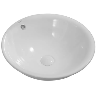 Умывальник врезной MIXXUS Topper на столешницу 470x470x180мм круглый белый MP6571