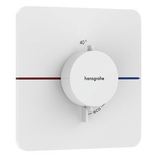 Зовнішня частина змішувача без прихованої частини HANSGROHE ShowerSelect Comfort Q білий латунь 155x155мм 15588700