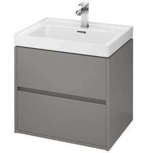 Тумба під умивальник CERSANIT Crea 59.4x53.3x44.7см підвісна сіра FZZW1008851564