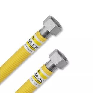 Шланг гибкий для подключения газа ECO-FLEX Супер вн-вн 3/4"x3/4" 200 см нержавеющая оплетка GS2FF200