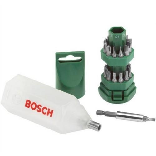 Біти Bosch, набір 24шт, магнітний бітотримач, SL,PH,PZ,H,T, 25мм