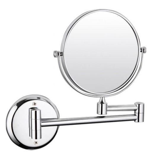 Косметичне дзеркало FRAP F6106 кругле підвісне металеве хром