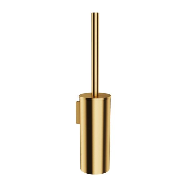 Йоржик для унітазу настінний OMNIRES Modern Project округлий металевий золото MP60621GLB