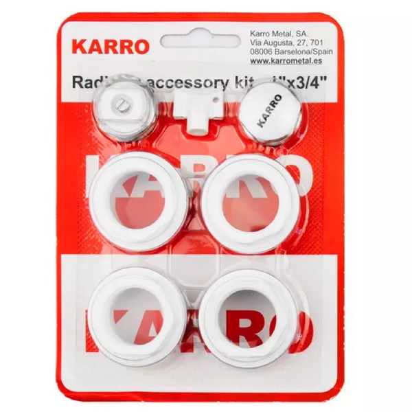 Комплект футорок для радіатора 3/4" KARRO SQ-1003468