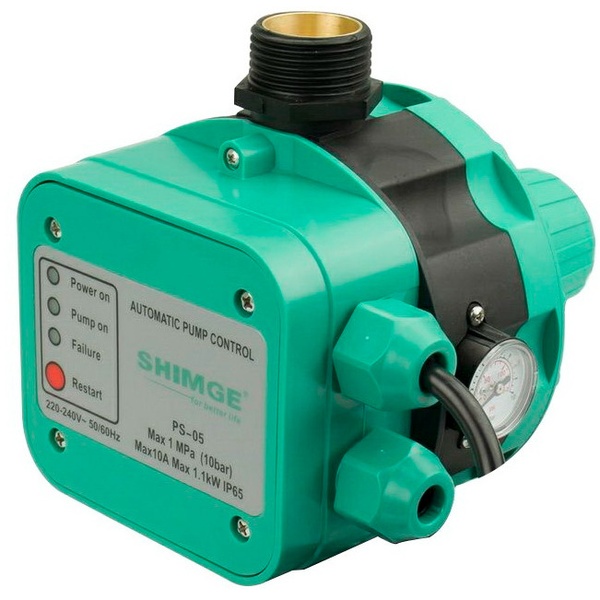 Электронный контроллер давления для насоса SHIMGE 1.1 кВт 1" IP65 PS-05