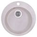 Мийка на кухню гранітна кругла COSH 475мм x 475мм бежевий із сифоном COSHD47K800 1 з 5