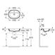 Умывальник врезной ROCA GAP A3270Y6000 на столешницу 550x400x160мм овальный белый 2 из 2