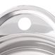 Мийка для кухні із нержавіючої сталі кругла ZERIX Z4843-06-160P 430x480x160мм глянцева 0.6мм із сифоном ZS0565 2 з 3