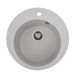 Мийка для кухні гранітна кругла PLATINUM 510 YARA 510x510x180мм без сифону сіра PLS-A24815 1 з 5