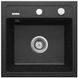 Мийка для кухні гранітна квадратна DEANTE Zorba 440x440x184мм із сифоном сіра ZQZ_2103 1 з 5