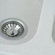 Мийка для кухні гранітна прямокутна PLATINUM 7648W TWIN 760x480x180мм без сифону на дві чаші біла PLS-A24924 5 з 5