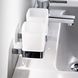 Стакан для зубних щіток EMCO Loft 0520 001 00 71мм прямокутний скляний хром 4 з 6