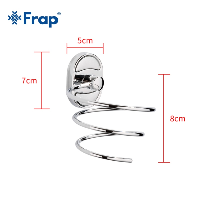 Тримач для фену FRAP F1928 округлий металевий хром