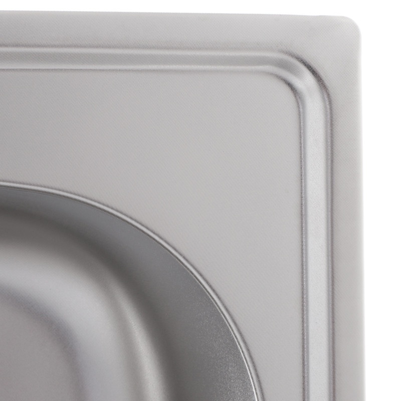 Мийка для кухні із нержавіючої сталі прямокутна HAIBA Decor 500x470x180мм мікротекстура 0.8мм із сифоном HB0541