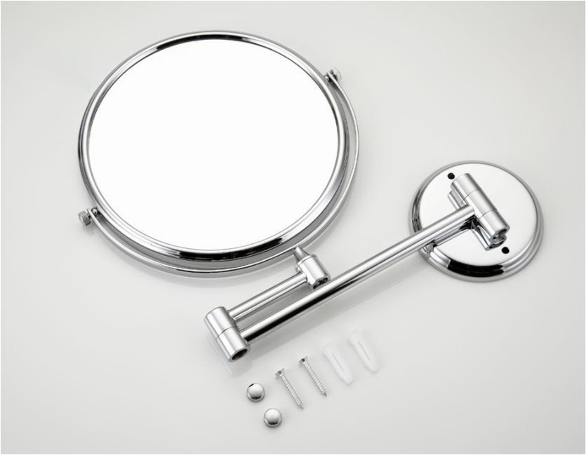 Косметичне дзеркало FRAP F6106 кругле підвісне металеве хром