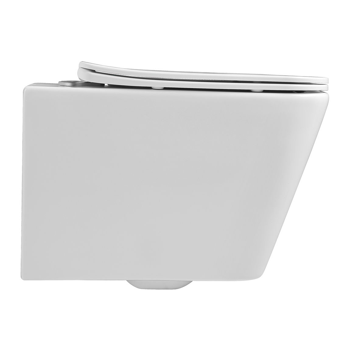 Унітаз підвісний безобідковий білий VOLLE із сидінням з мікроліфтом 13-41-160S